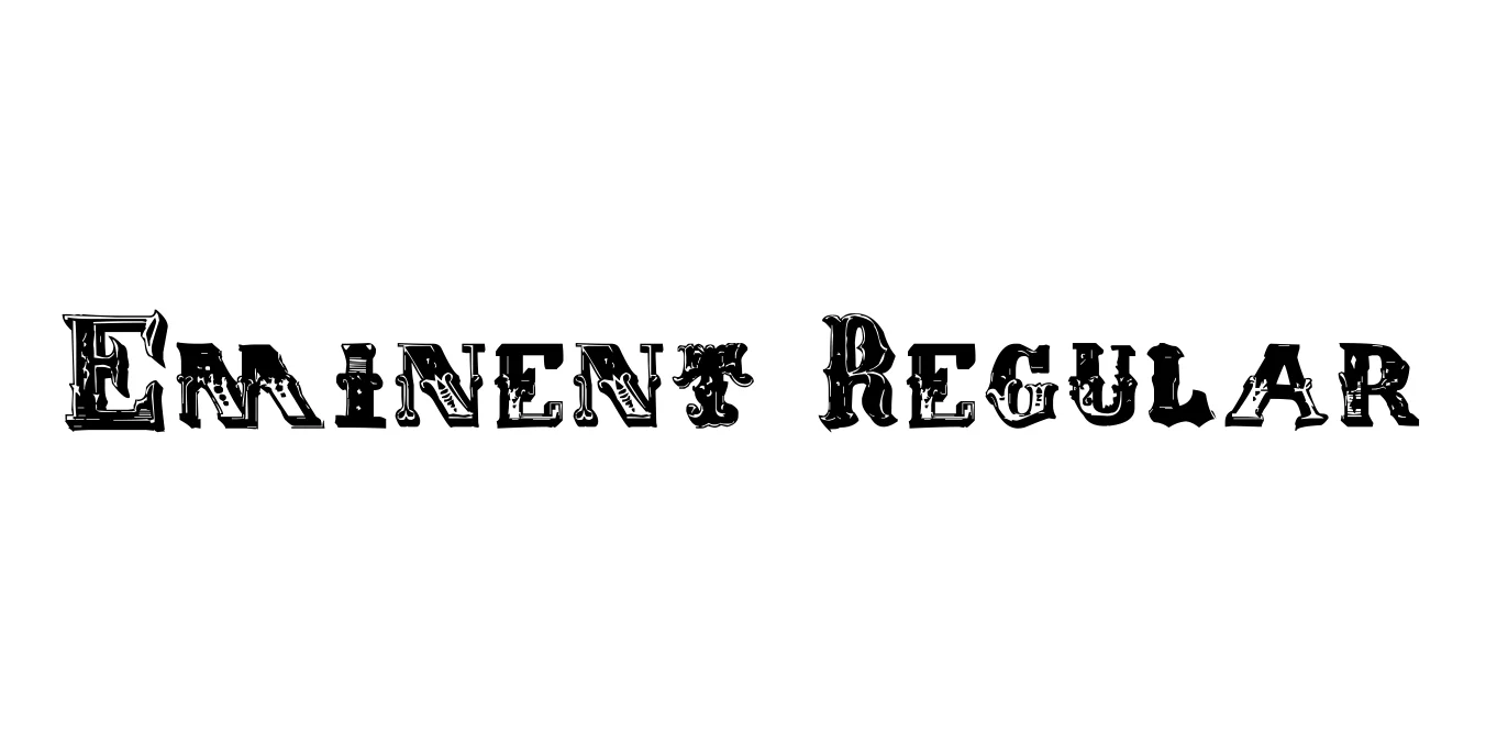 Eminent Regular Font Preview