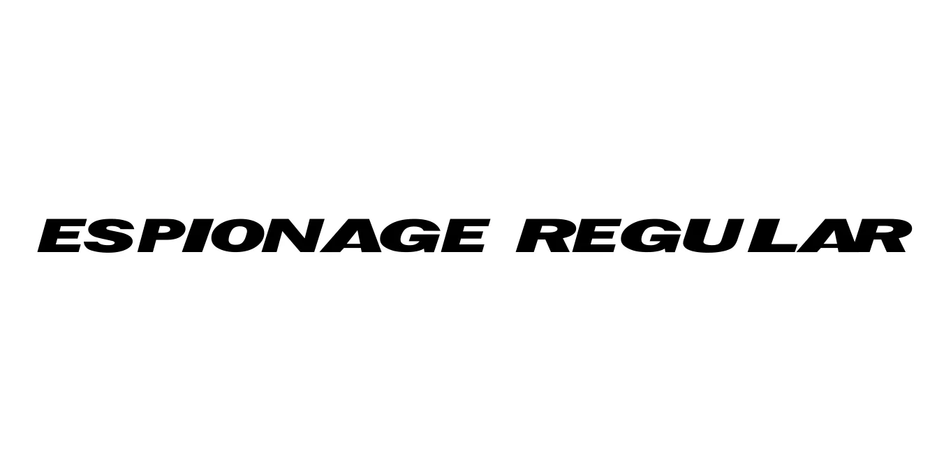 Espionage Regular Font Preview