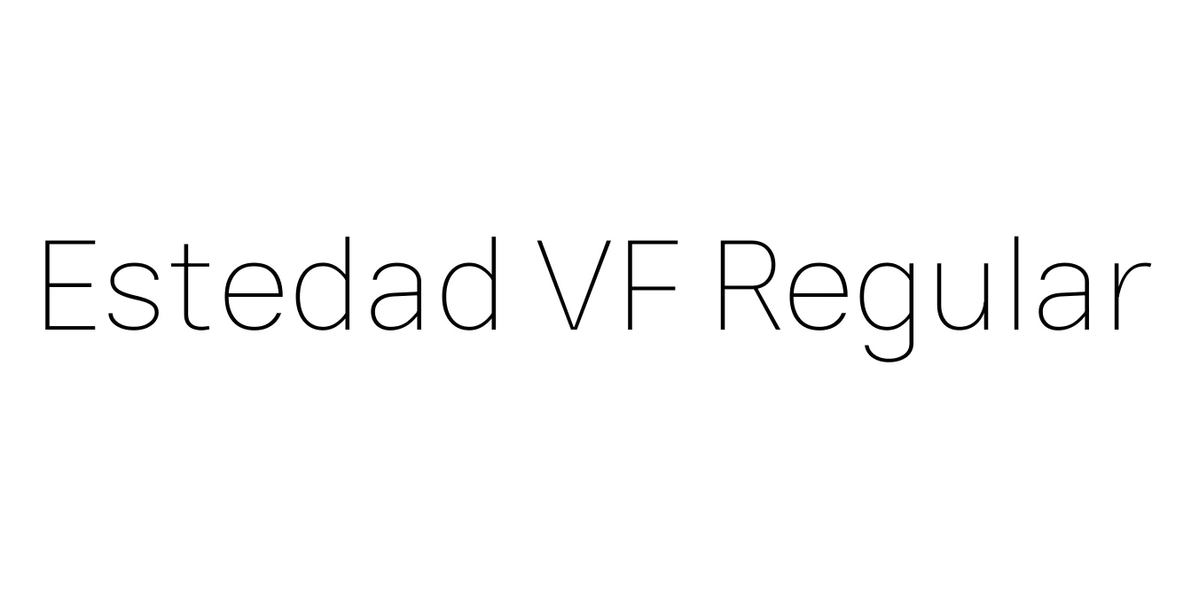 Estedad VF Regular Font Preview
