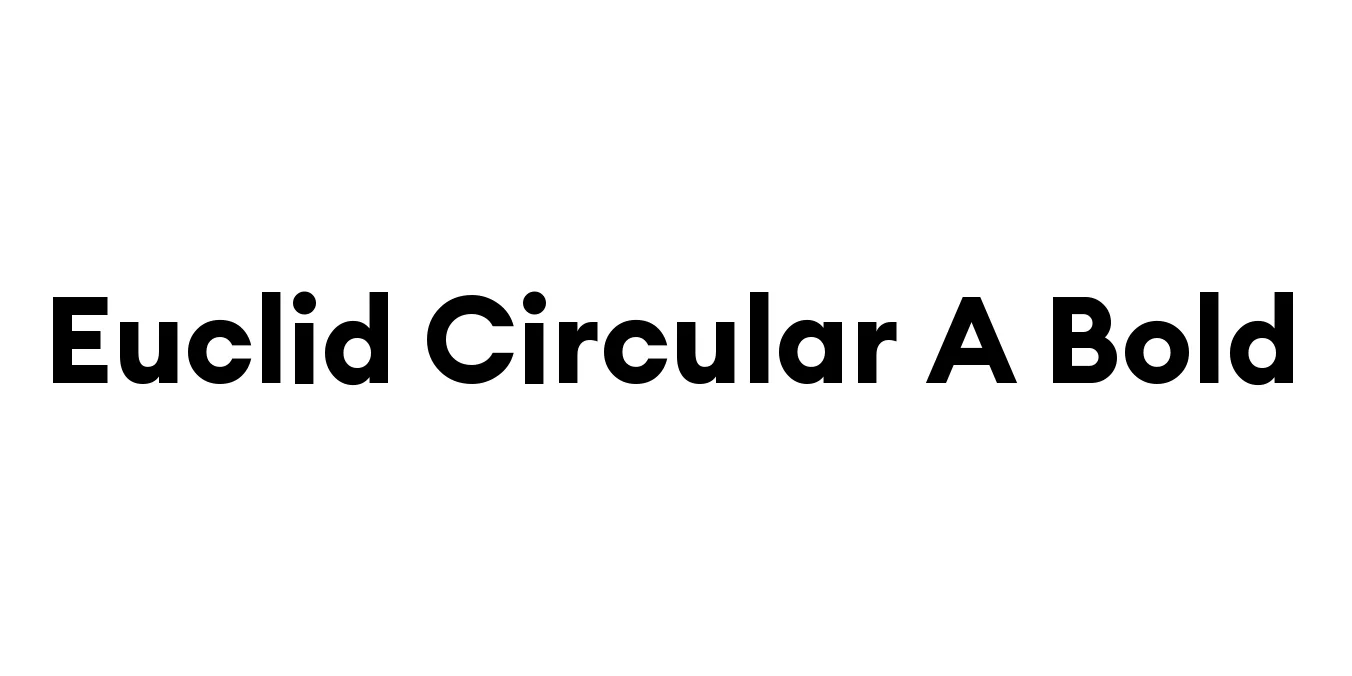 Euclid Circular A Bold Font Preview