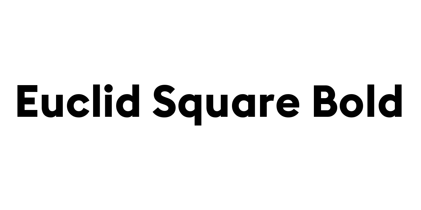 Euclid Square Bold Font Preview