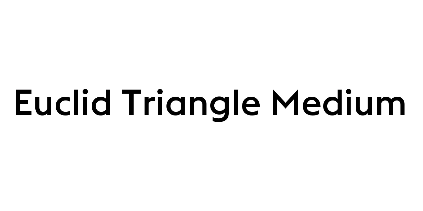 Euclid Triangle Medium Font Preview
