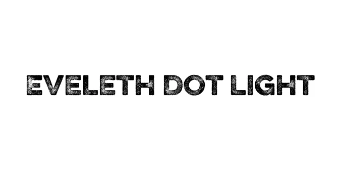 Eveleth Dot Light Font Preview