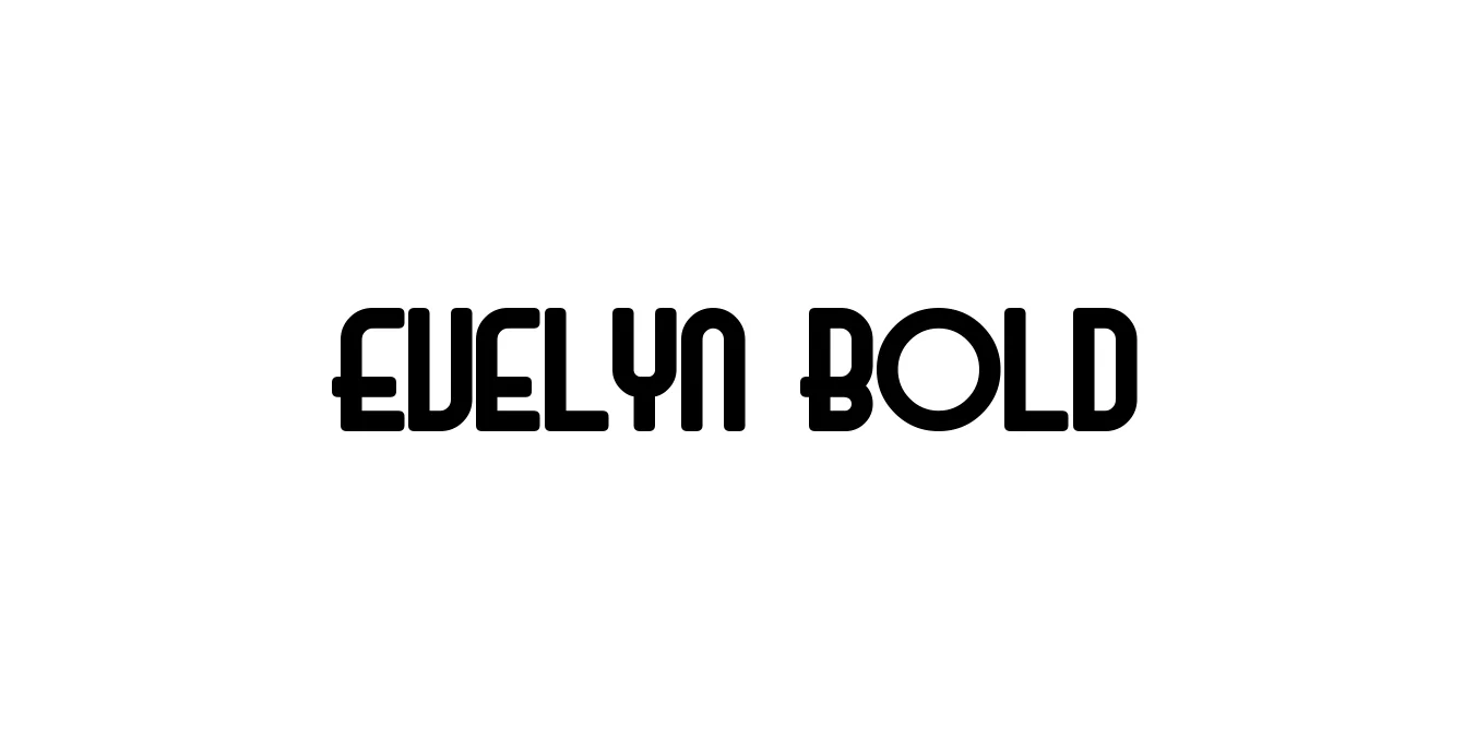 Evelyn Bold Font Preview