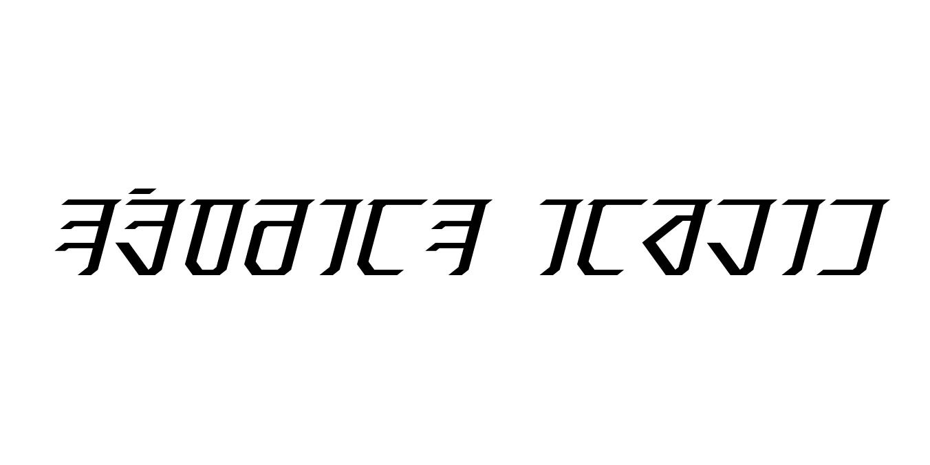 Exodite Italic Font Preview