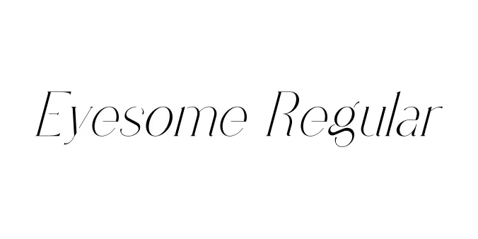 Eyesome Regular Font Preview