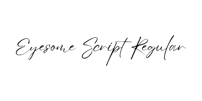 Eyesome Script Regular Font Preview
