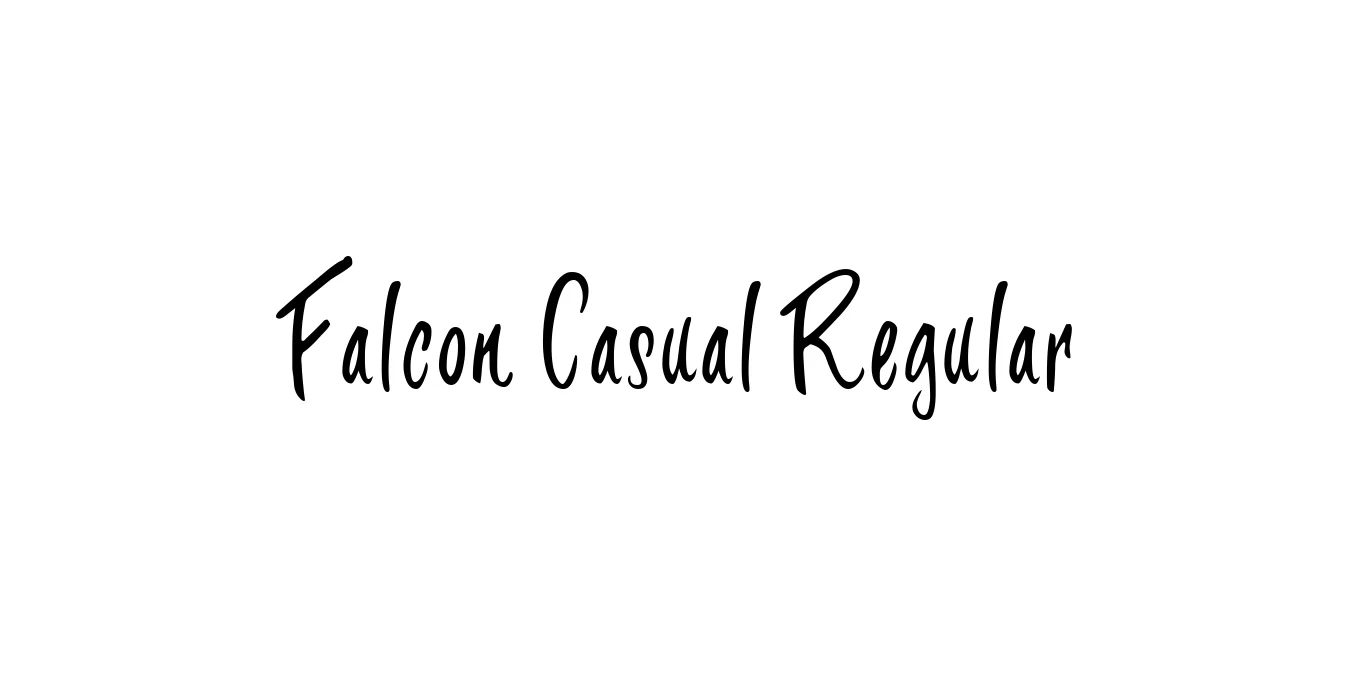 Falcon Casual Regular Font Preview
