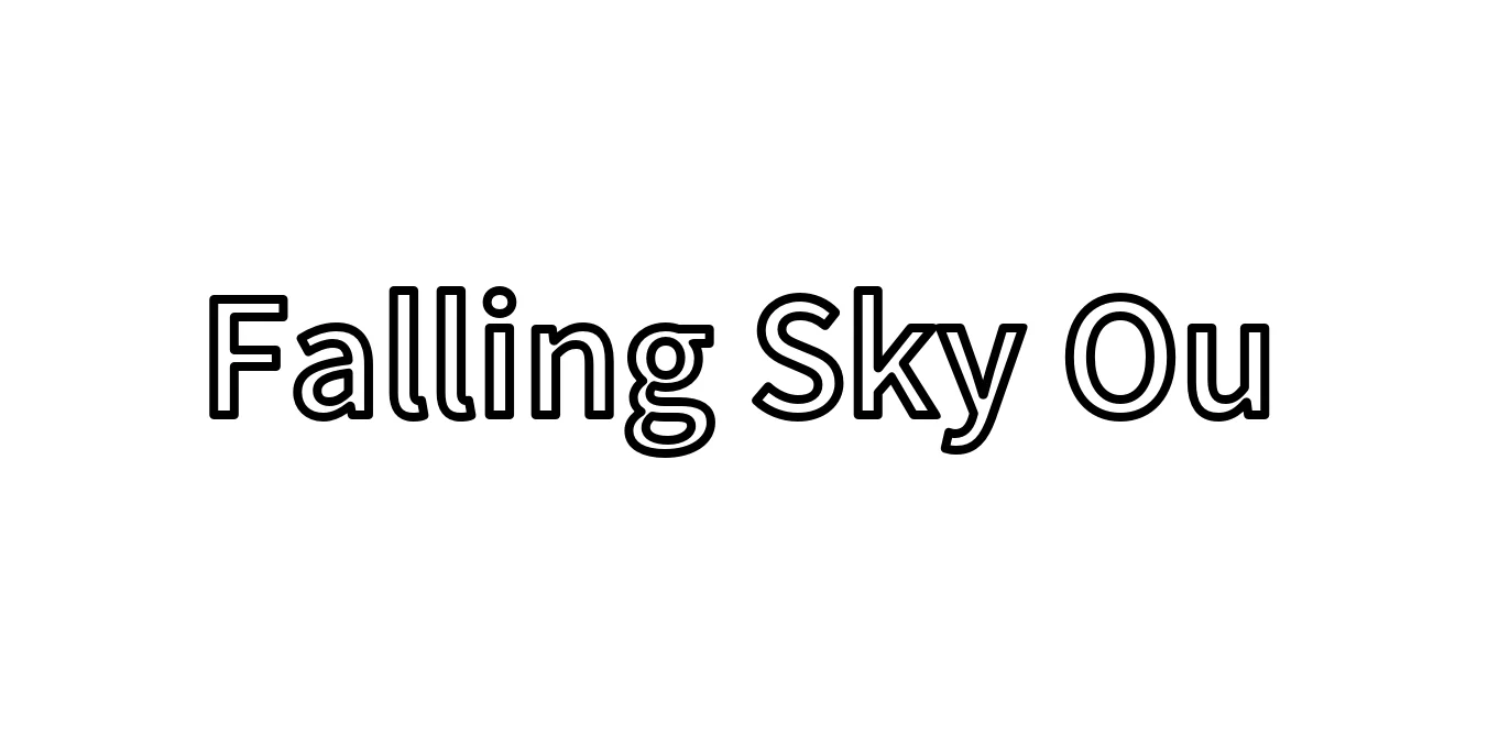 Falling Sky Ou Font Preview