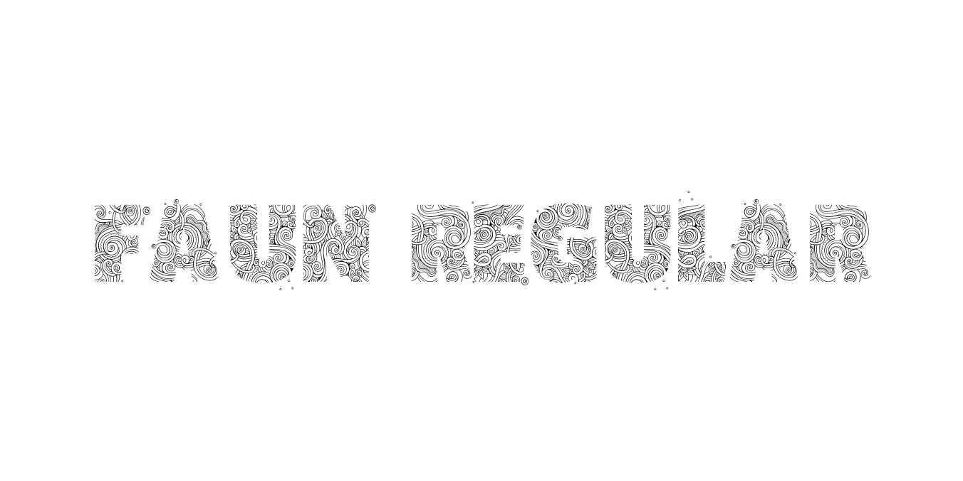 Faun Regular Font Preview