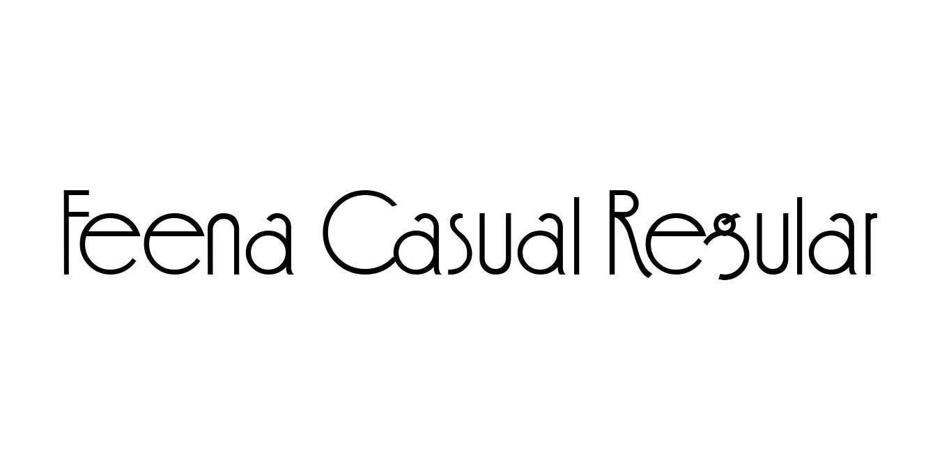 Feena Casual Regular Font Preview