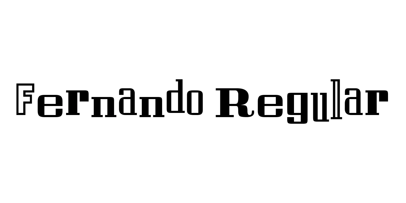 Fernando Regular Font Preview