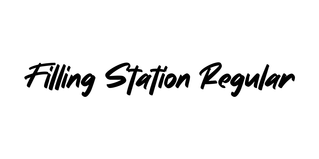 Filling Station Regular Font Preview