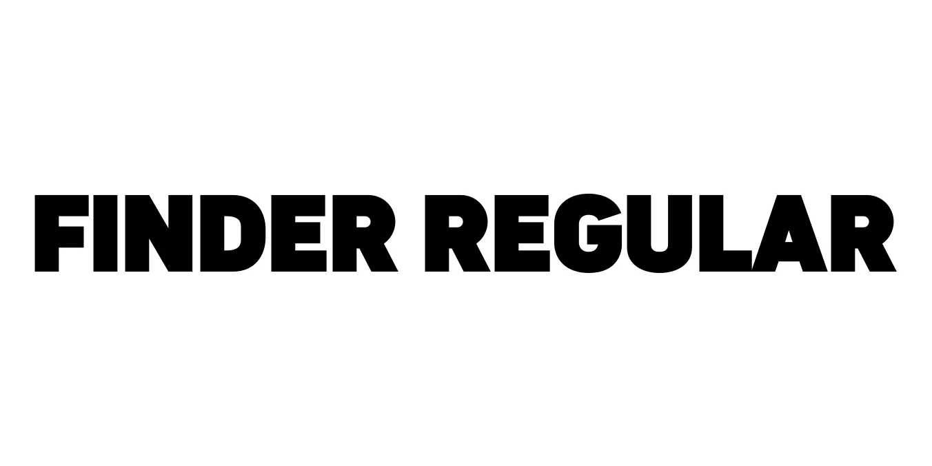 Finder Regular Font Preview