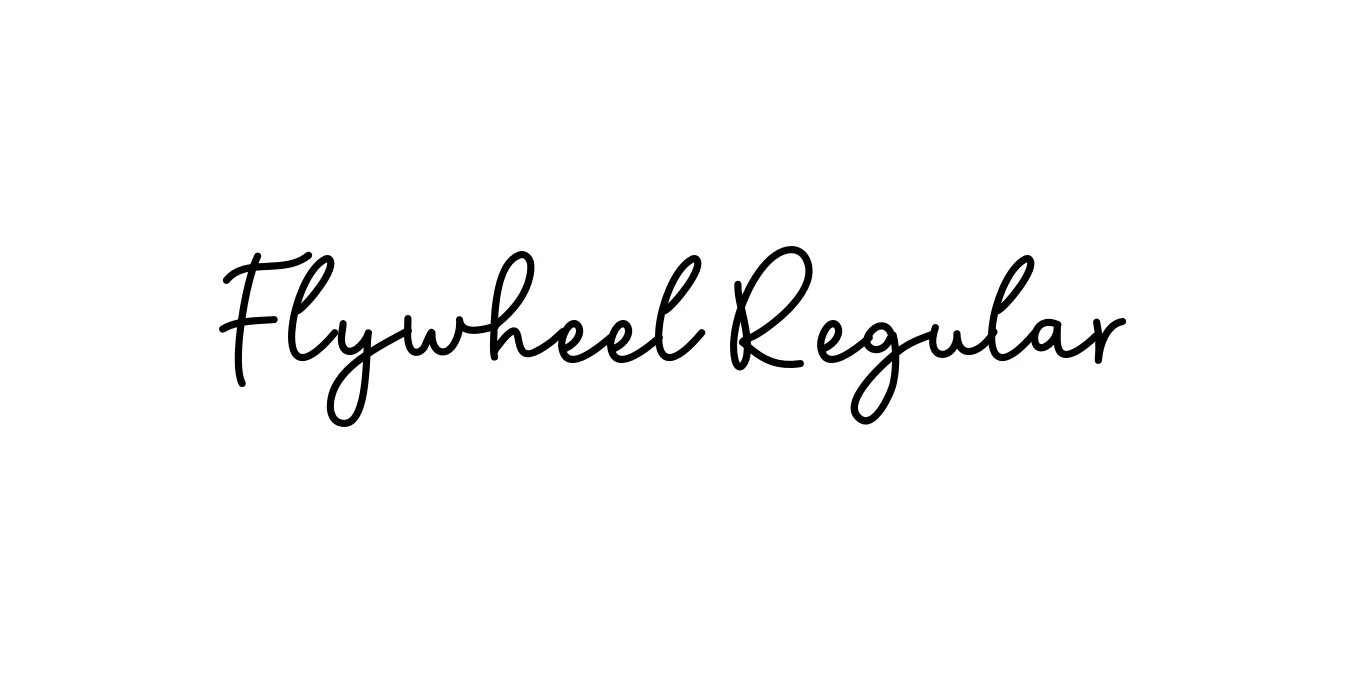 Flywheel Regular Font Preview