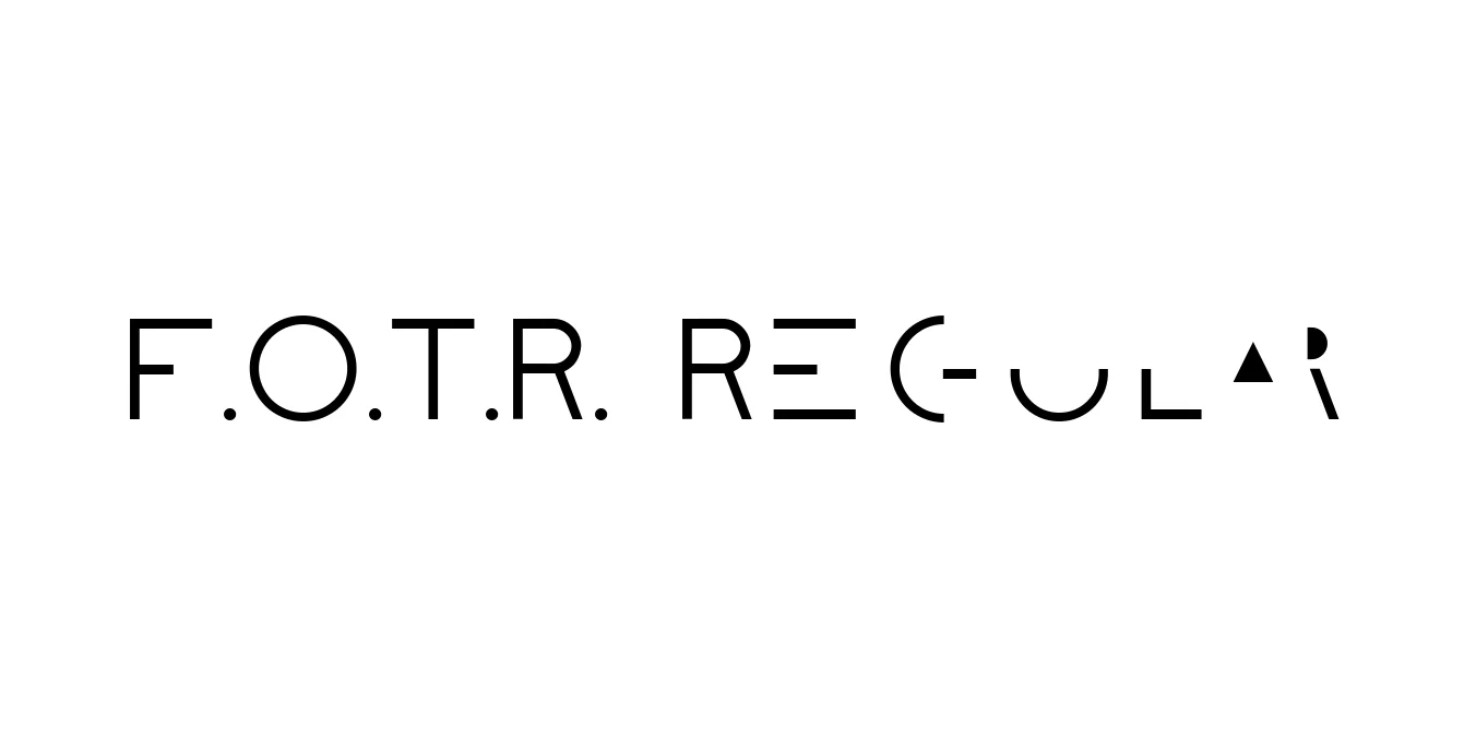 F.O.T.R. Regular Font Preview