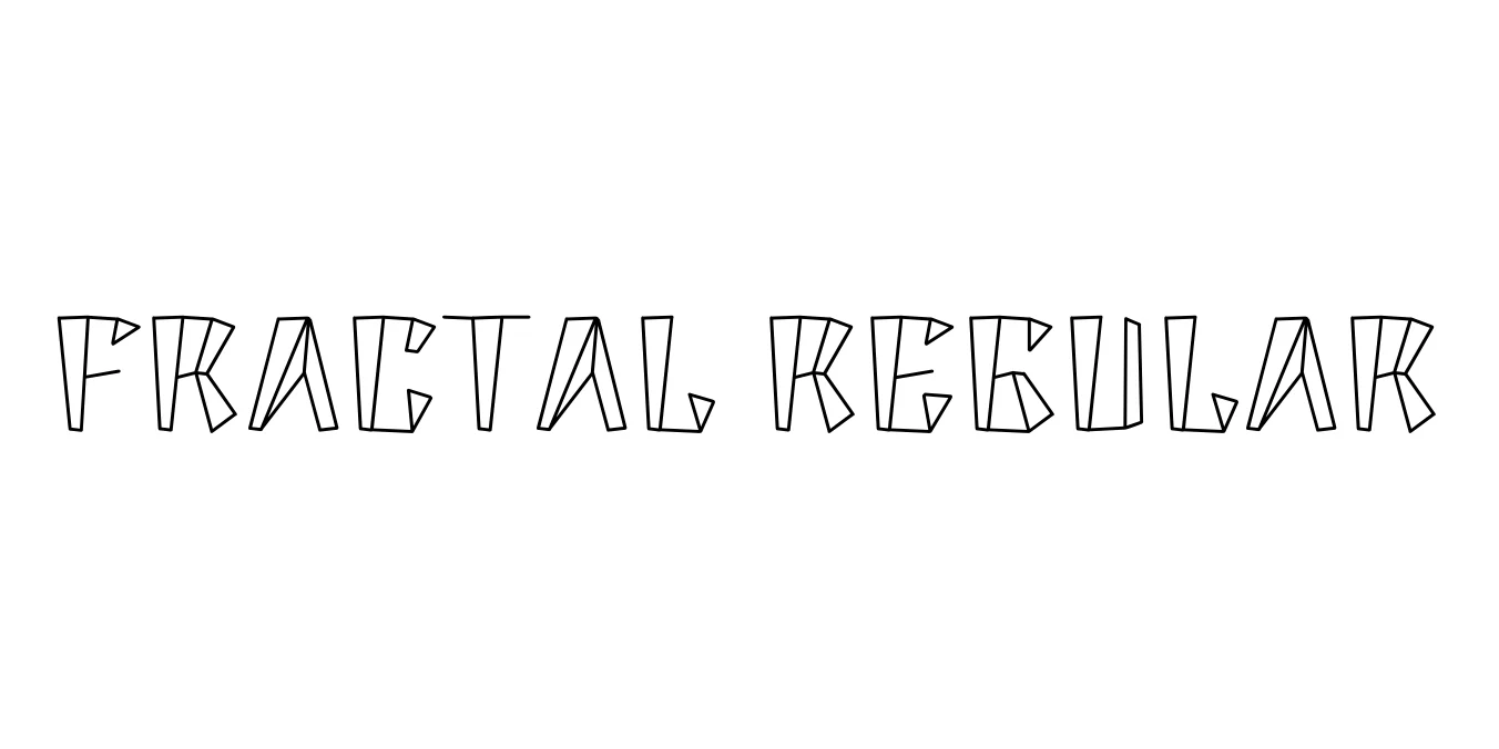 Fractal Regular Font Preview