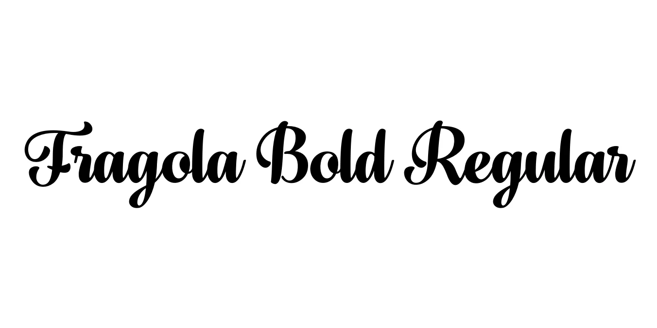 Fragola Bold Regular Font Preview
