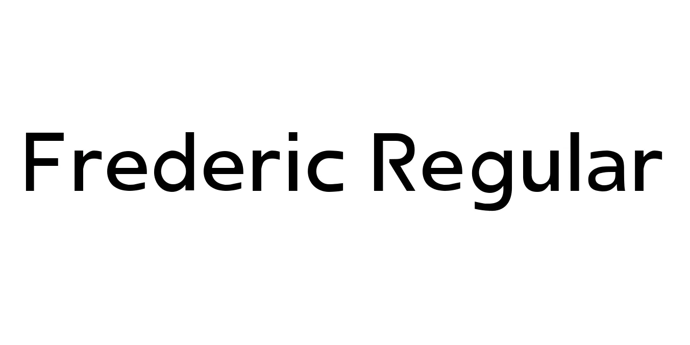 Frederic Regular Font Preview