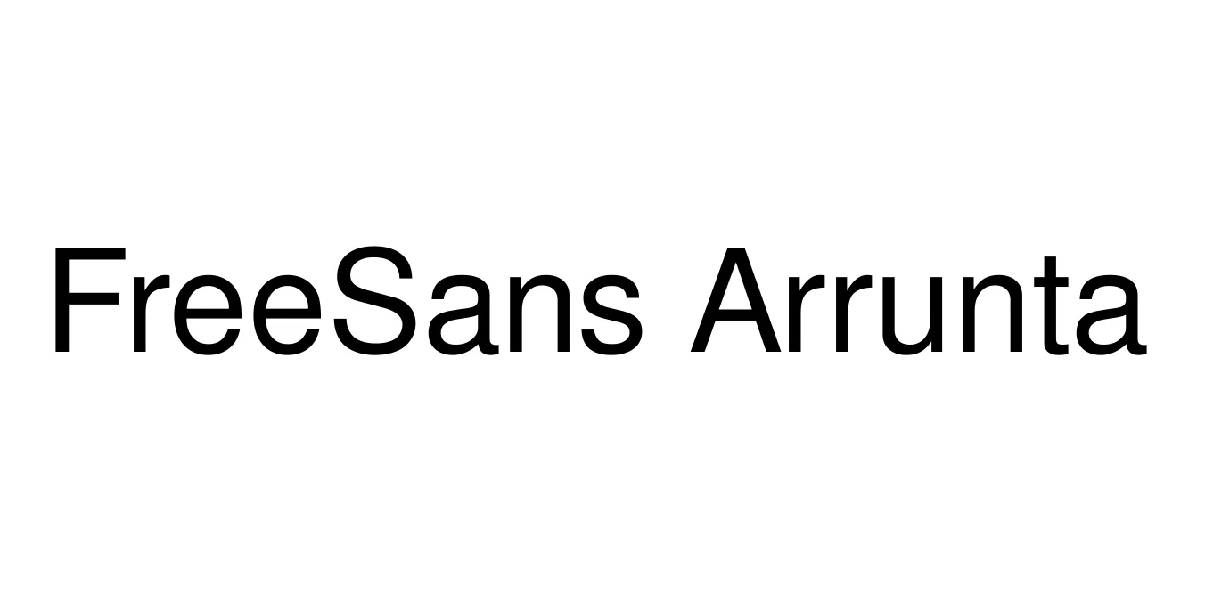 FreeSans Arrunta Font Preview