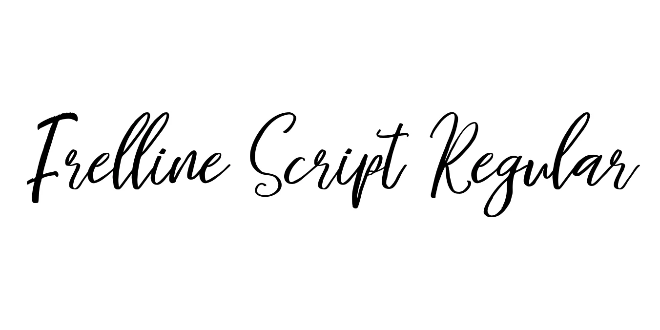 Frelline Script Regular Font Preview