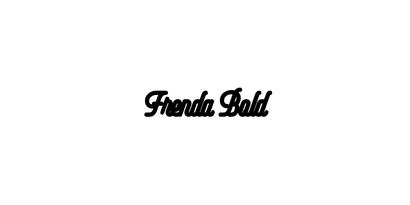 Frenda Bold Font Preview