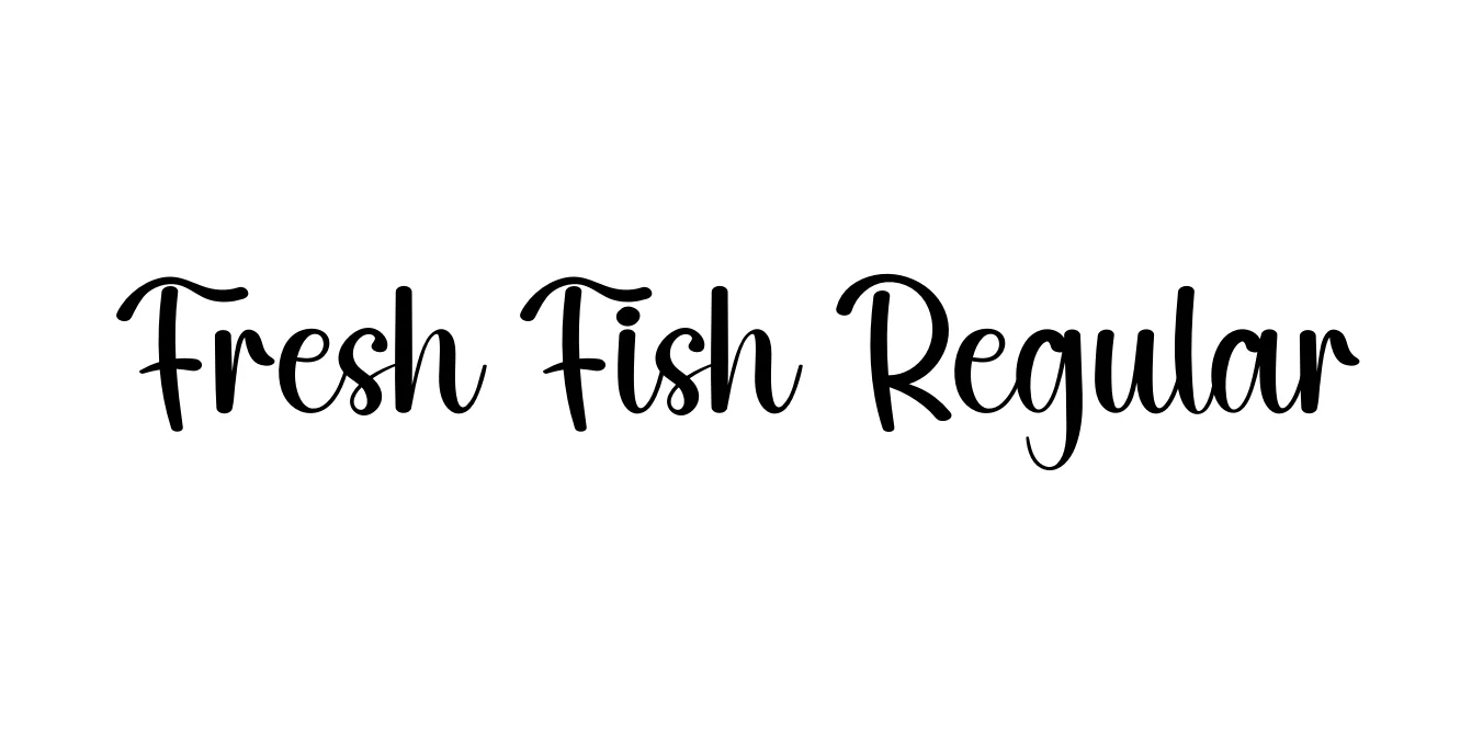 Fresh Fish Regular Font Preview