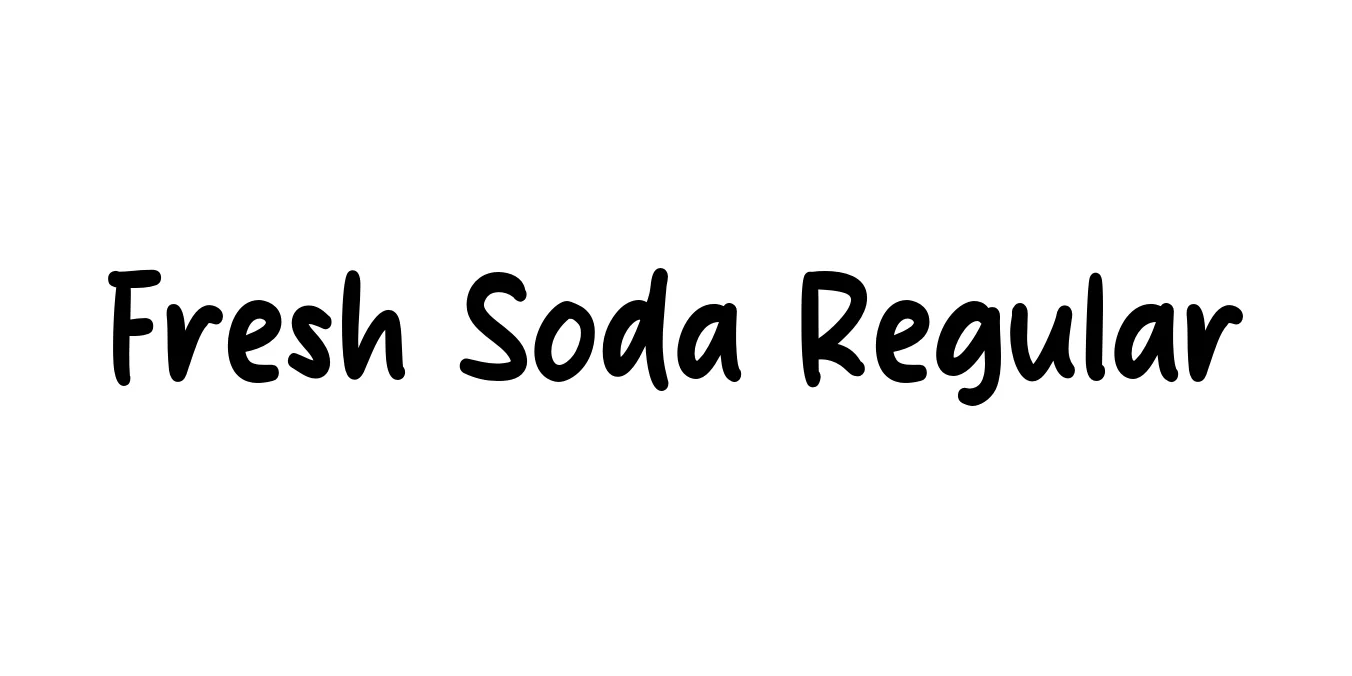 Fresh Soda Regular Font Preview