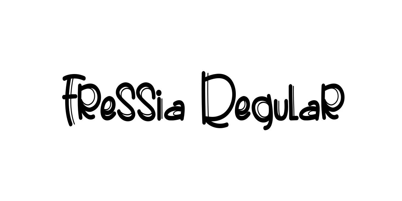 Fressia Regular Font Preview