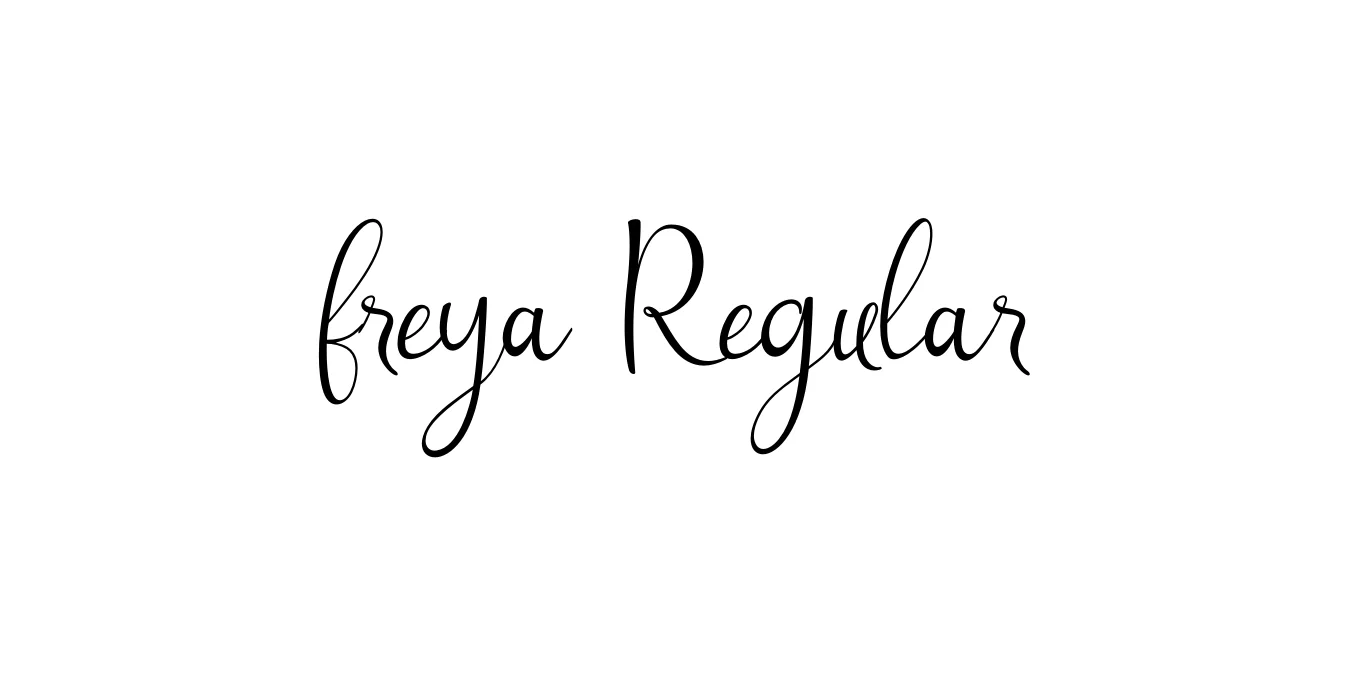freya Regular Font Preview