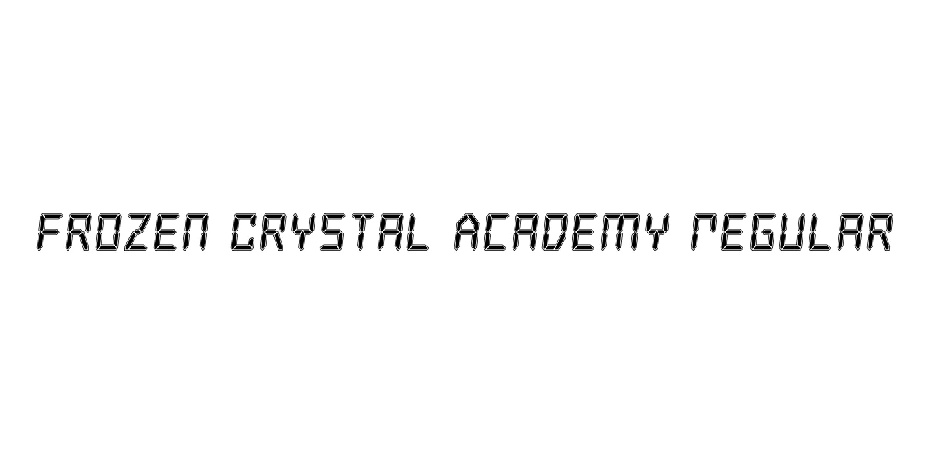 Frozen Crystal Academy Regular Font Preview