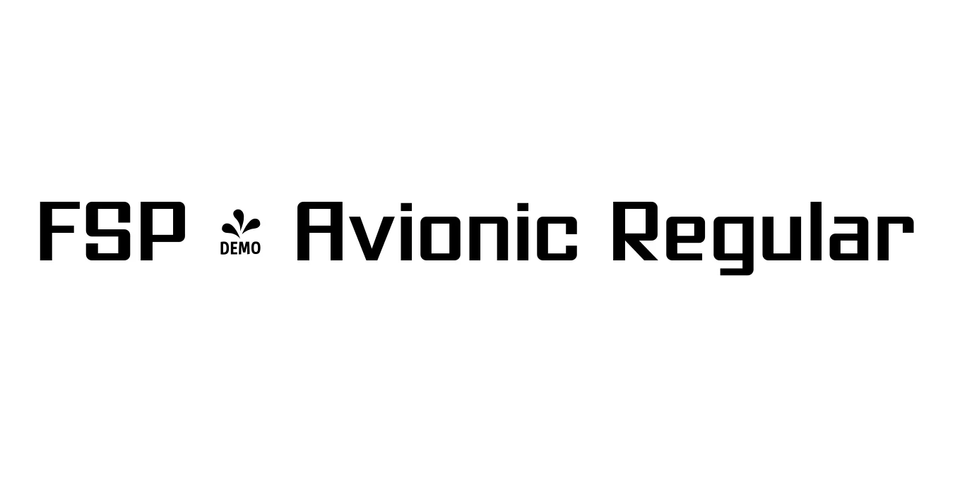 FSP - Avionic Regular Font Preview