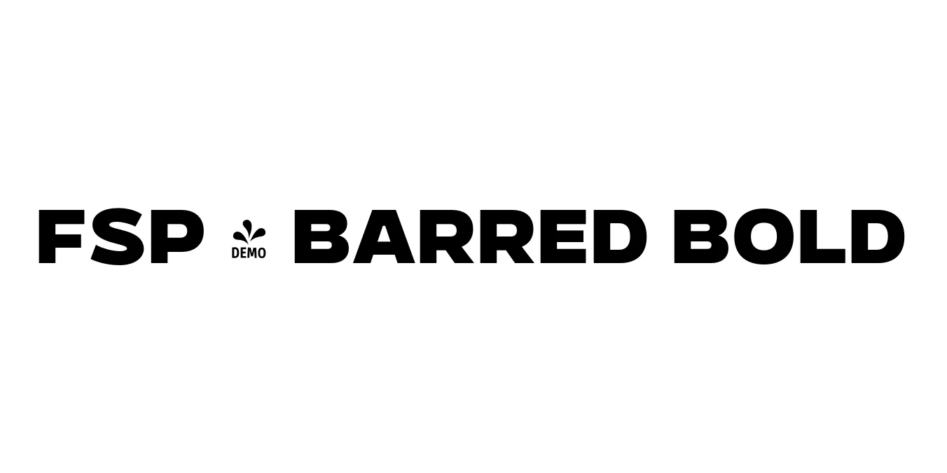 FSP - Barred Bold Font Preview