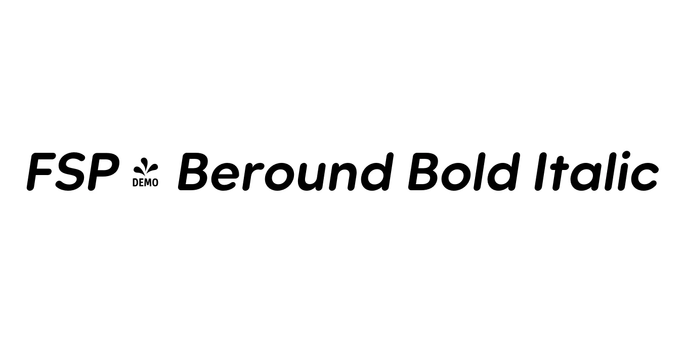 FSP - Beround Bold Italic Font Preview