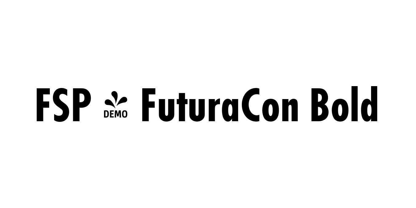 FSP - FuturaCon Bold Font Preview