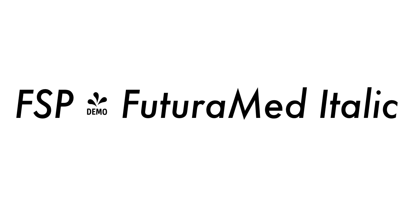 FSP - FuturaMed Italic Font Preview