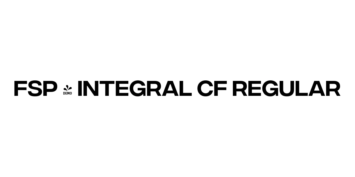 FSP - Integral CF Regular Font Preview