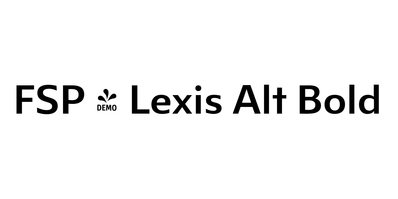 FSP - Lexis Alt Bold Font Preview