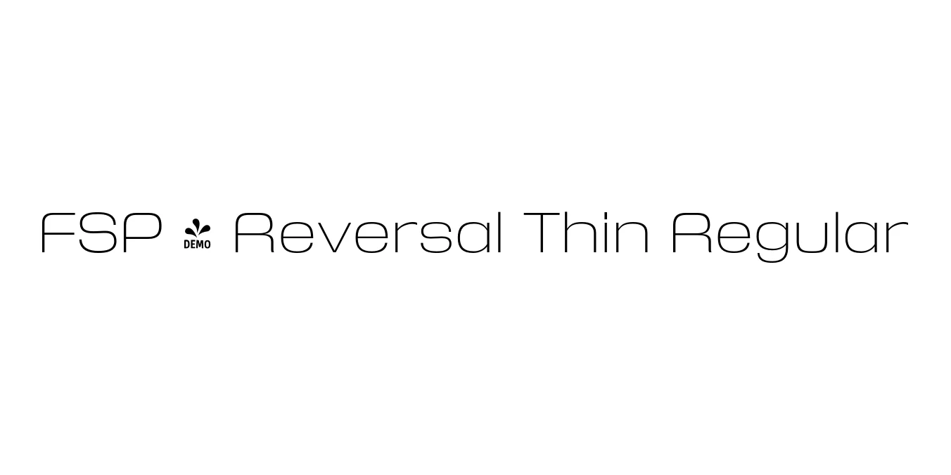 FSP - Reversal Thin Regular Font Preview