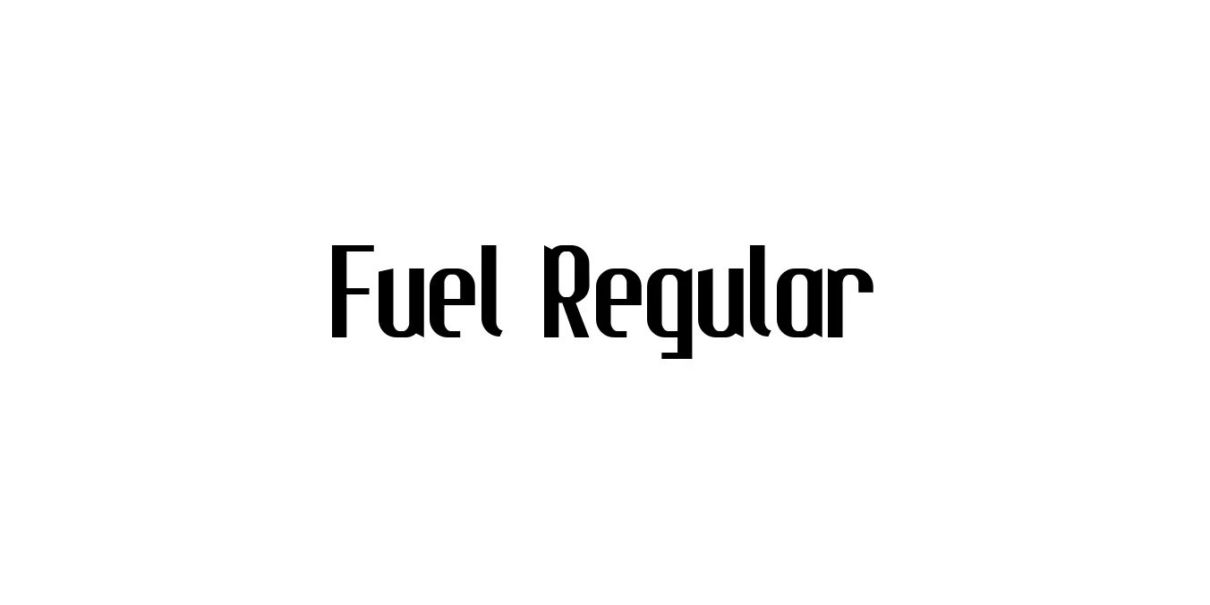 Fuel Regular Font Preview
