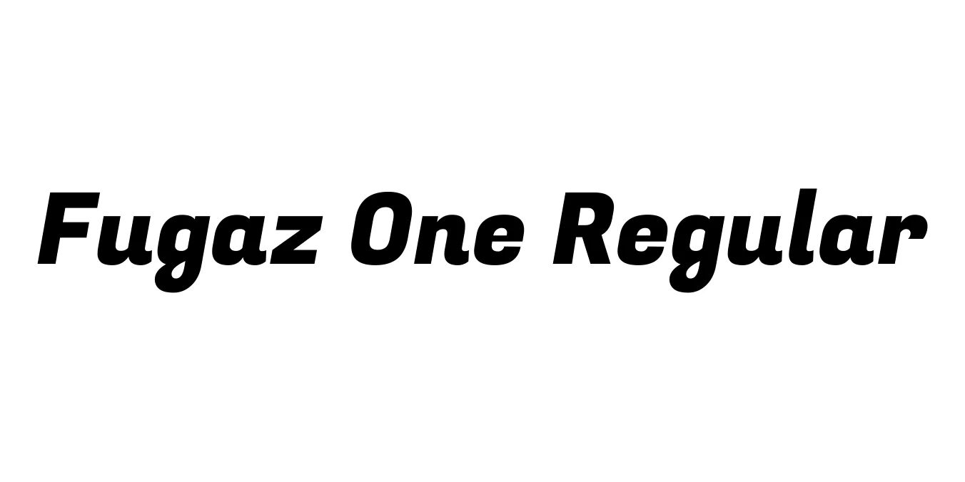 Fugaz One Regular Font Preview