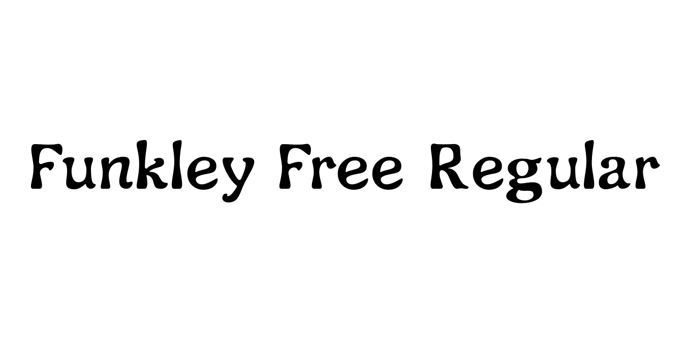 Funkley Free Regular Font Preview