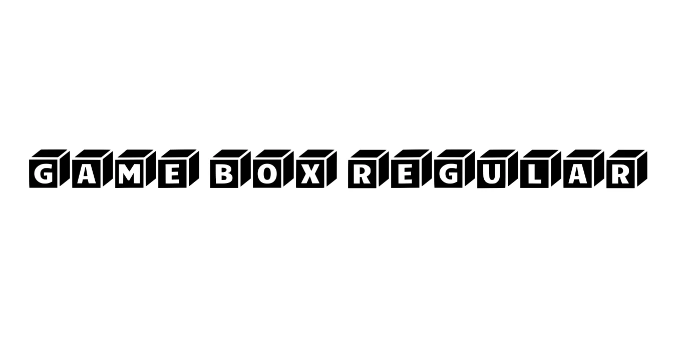 Game Box Regular Font Preview