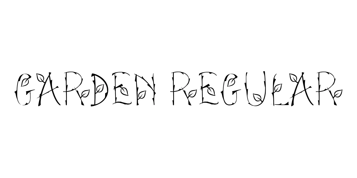 Garden Regular Font Preview