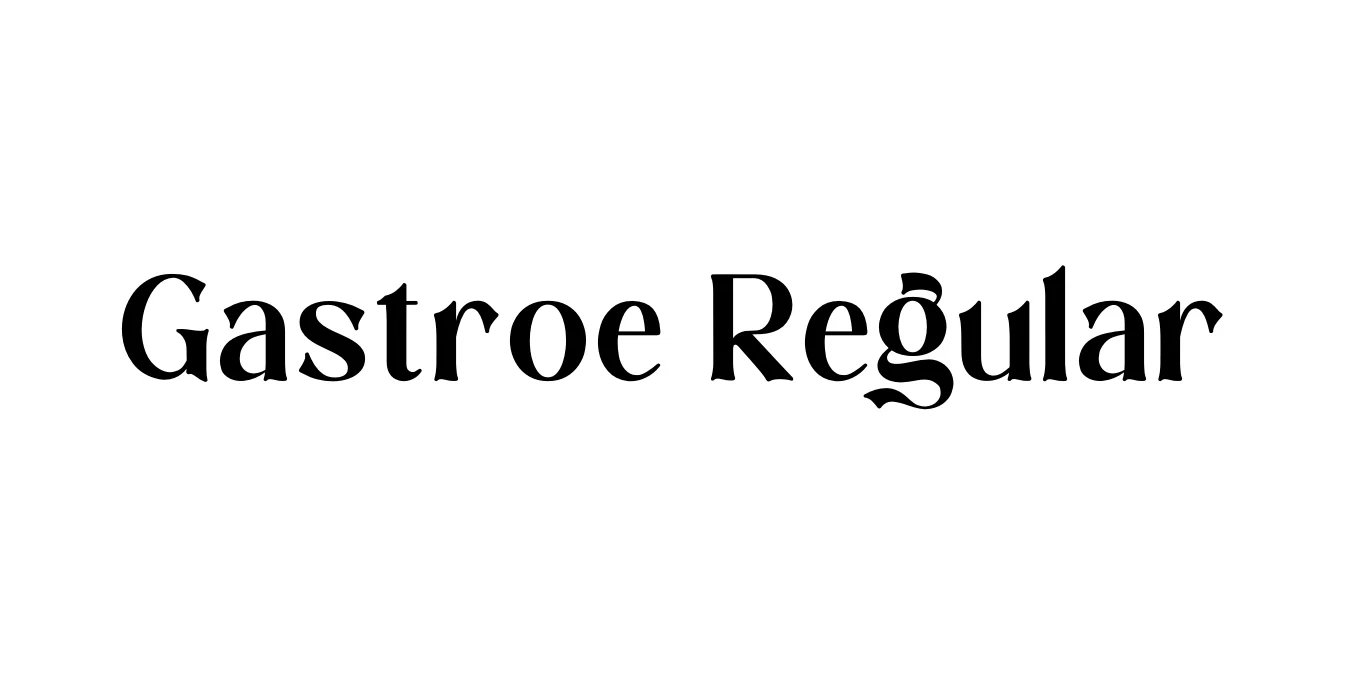Gastroe Regular Font Preview