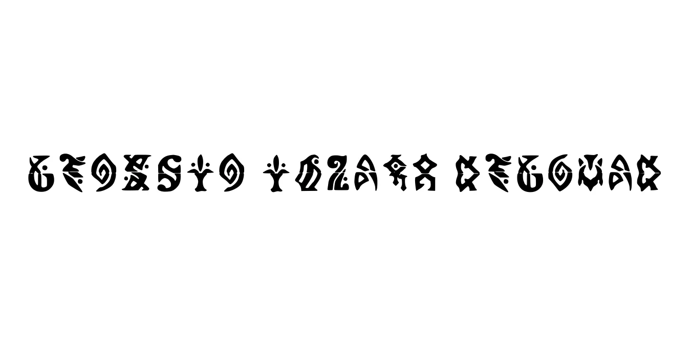 Genshin Impact Regular Font Preview