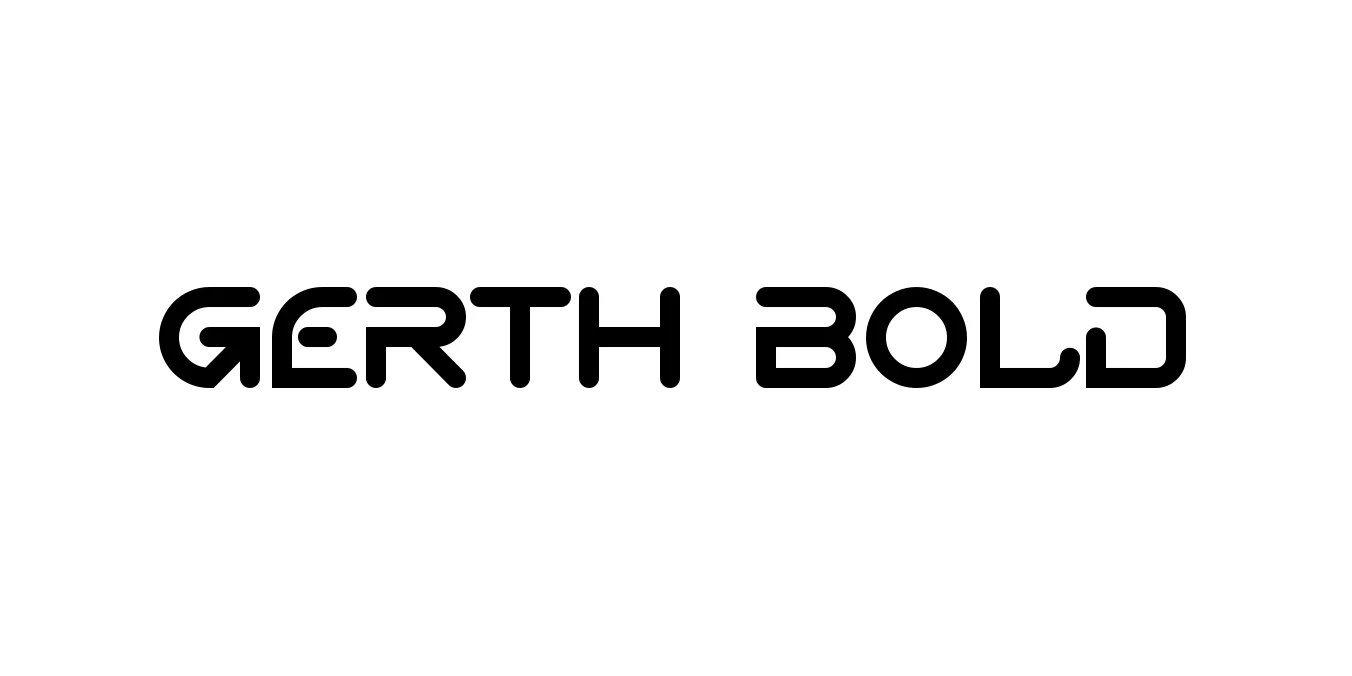 Gerth Bold Font Preview