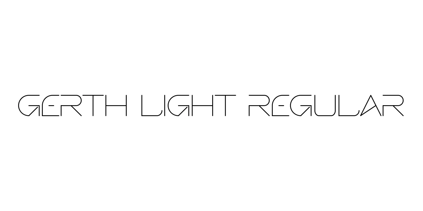 Gerth Light Regular Font Preview