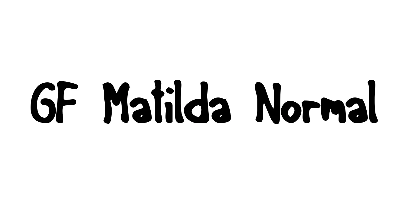 GF Matilda Normal Font Preview