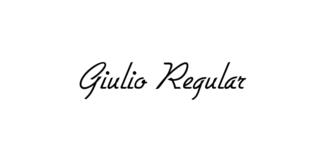 Giulio Regular Font Preview
